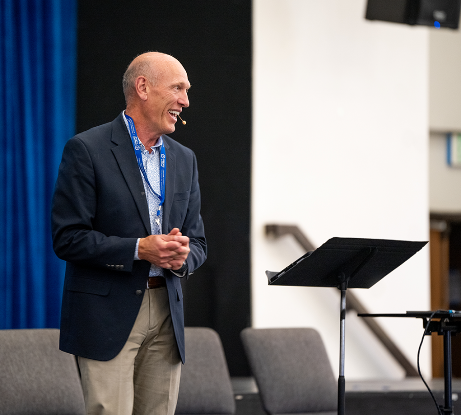 Keynote speaker Karl Haffner shared multiple presentations throughout the day.
